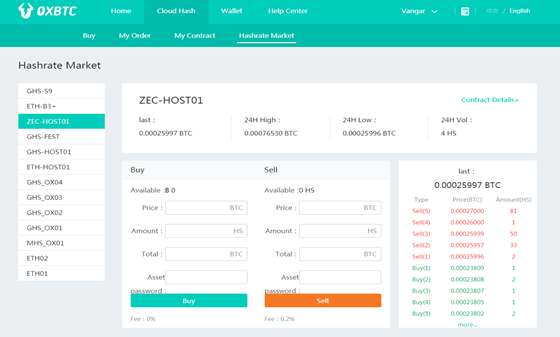 OxBTC Interface